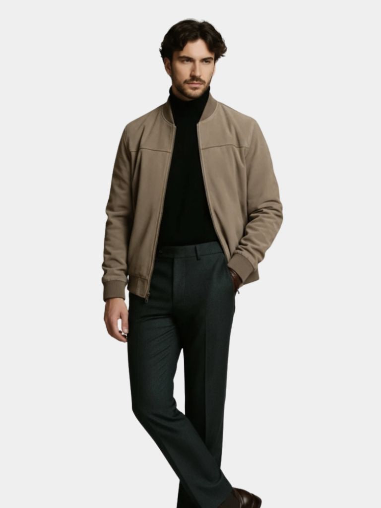 Darian | Chaqueta Bomber de Ante Premium