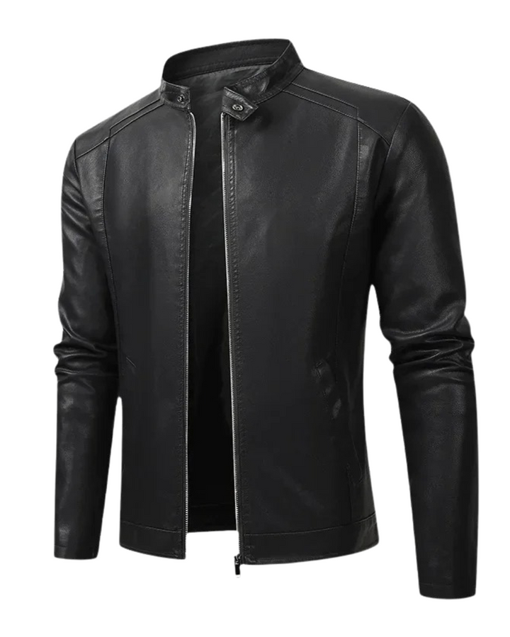 Chaqueta Biker de Cuero Elegante para Hombre