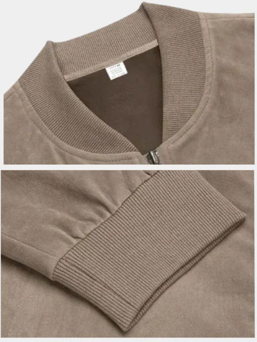 Darian | Chaqueta Bomber de Ante Premium